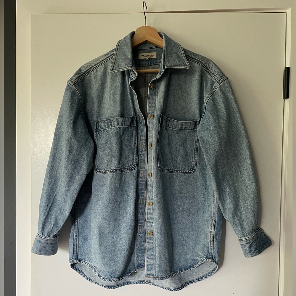 Madewell Denim Oversized Button-Up Shirt